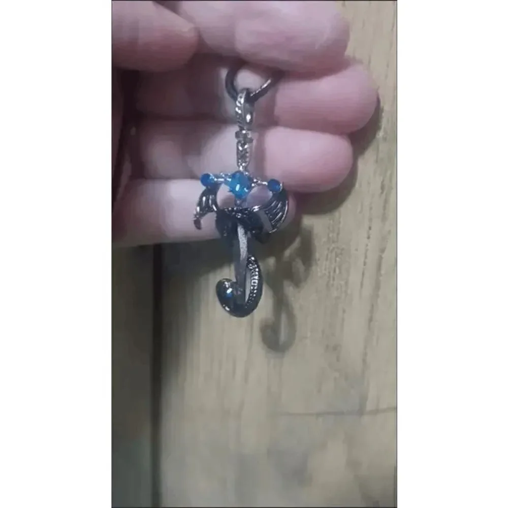 Dragon Sword Sapphire Pendant Necklace